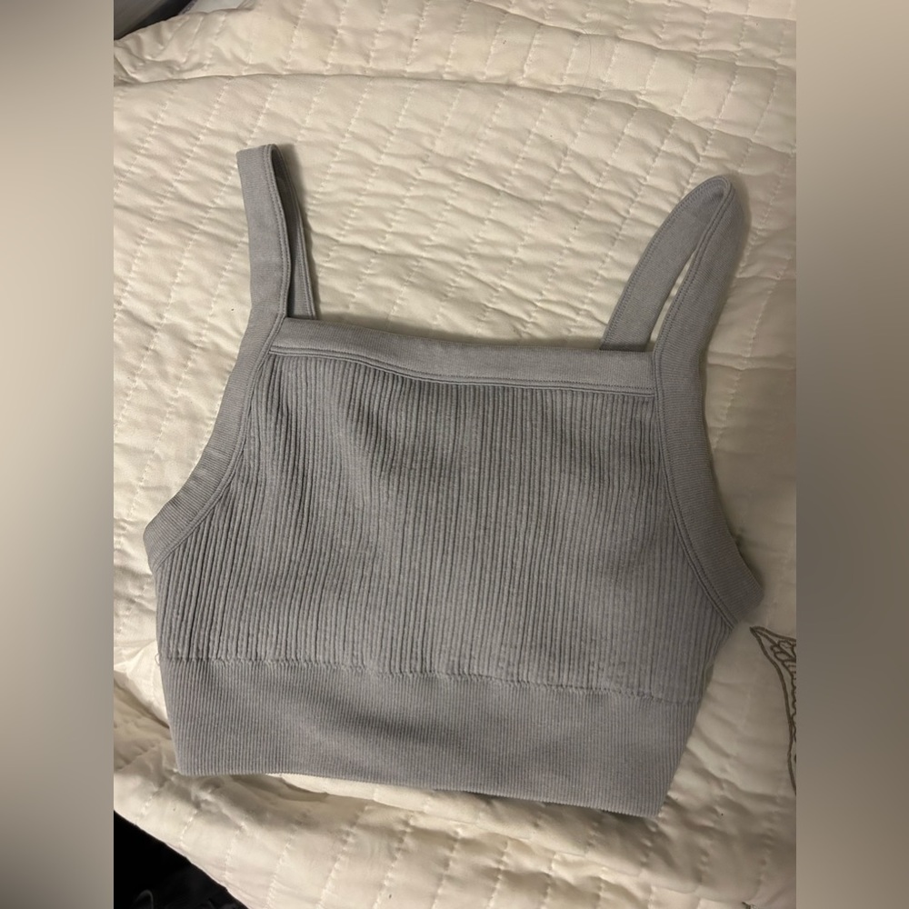 aerie light blue halter bralette